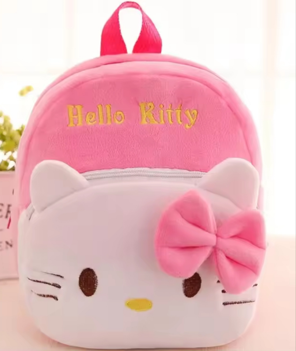 MINISO HELLO KITTY PINK PLUSH BACKPACK