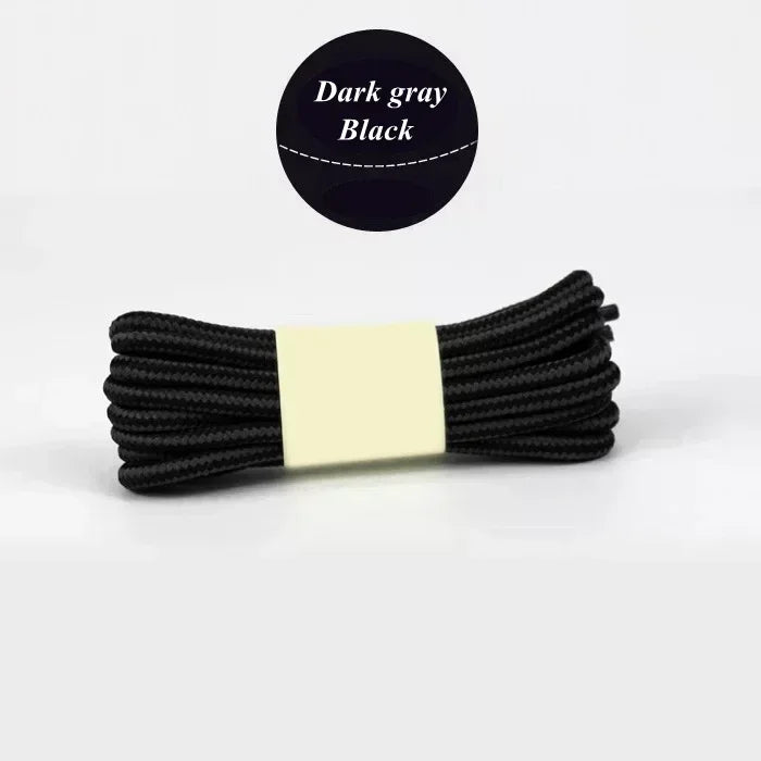 1Pair Round Boot Shoelaces Striped Sneakers Shoe Laces Boots Laces Shoes Strings Outdoor Walking Hiking Shoelace