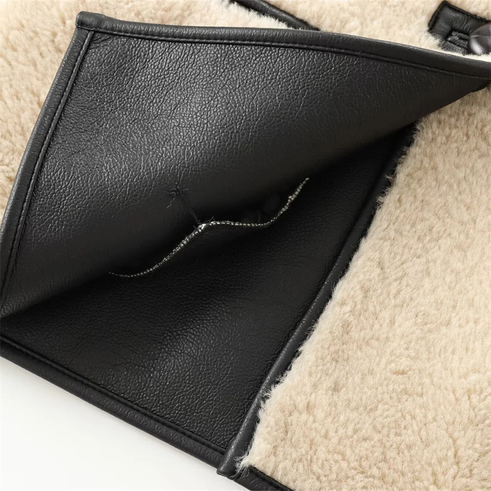 women's jacket jacket Maillard retro decoration round neck single breasted autumn new jacket