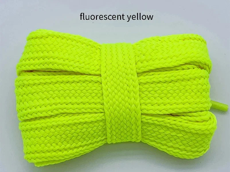2cm wide fashion laces flat shoelace 18 colors