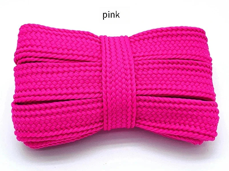 2cm wide fashion laces flat shoelace 18 colors