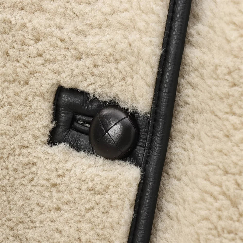 women's jacket jacket Maillard retro decoration round neck single breasted autumn new jacket