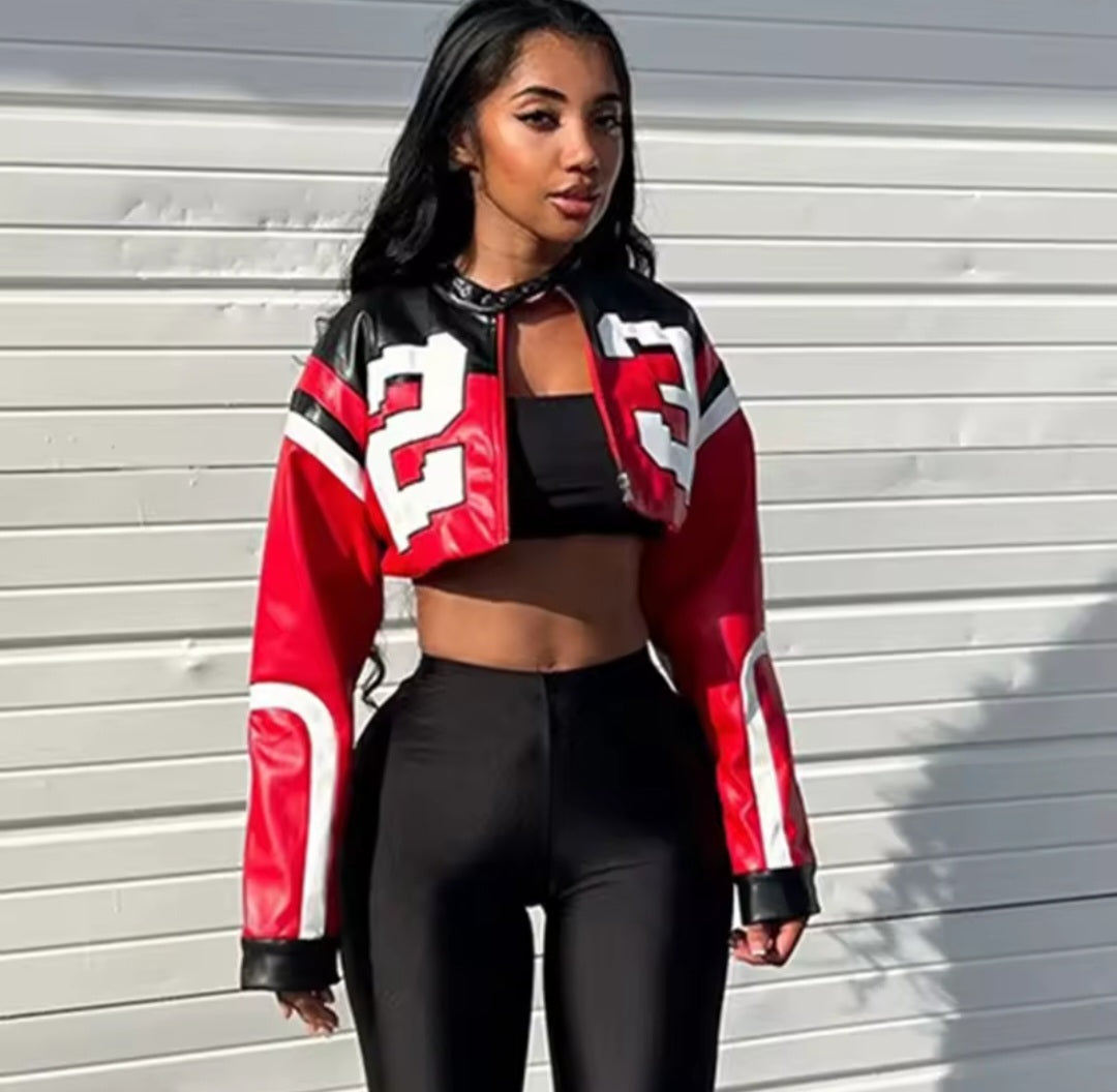 Sporty Leather Jacket